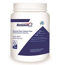 FLOOR CLEANER, NEUTRAL, PODS, RENOWN, 25/CT MAIN