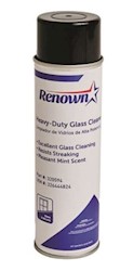 GLASS CLEANER, RENOWN, HEAVY-DUTY, AEROSOL, 19 OZ, 12/CT LARGE