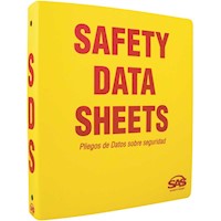 SDS 3-RING BILINGUAL BINDER, RED/YELLOW, 1.5" WIDTH, SAS MAIN