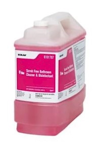 BATHROOM CLEANER, DISINFECTANT, ECOLAB, SCRUB FREE, 2.5 GALLON MAIN