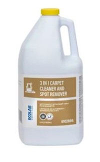 CARPET CLEANER, SPOT REMOVER, ECOLAB, 3 IN 1, 1 GALLON, 2/CT MAIN