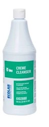 CLEANER, MULTI-PURPOSE, ECOLAB, SCIENTIFIC CLEAN, CREME CLEANSER, LEMON SCENT, 32 OZ, 12/CT LARGE