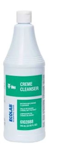 CLEANER, MULTI-PURPOSE, ECOLAB, SCIENTIFIC CLEAN, CREME CLEANSER, LEMON SCENT, 32 OZ, 12/CT MAIN