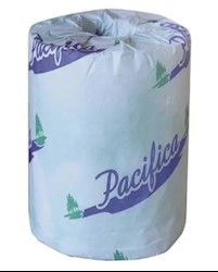 TOILET TISSUE, STANARD ROLLS, 2-PLY, WHITE, EMBOSSED, PACIFICA, 100% RECYCLED, 96 ROLLS/CT LARGE