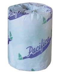 TOILET TISSUE, STANARD ROLLS, 2-PLY, WHITE, EMBOSSED, PACIFICA, 100% RECYCLED, 96 ROLLS/CT MAIN