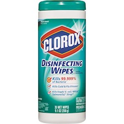 WIPES, DISINFECTING, CLOROX FRESH SCENT, BLEACH-FREE, 35-COUNT, 12/CS LARGE