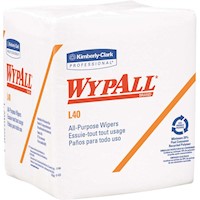 DISPOSABLE TOWELS, WHITE, WYPALL L40, 56 SHEETS, 18/CS MAIN