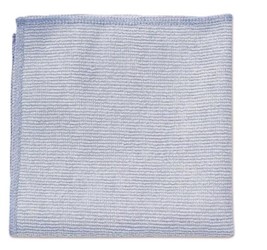 CLOTH, MICROFIBER, 12" X 12", BLUE, RUBBERMAID, 1/EA LARGE