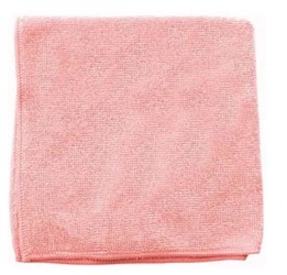 CLOTHS, MICROFIBER, 16" x 16", RED/PINK, RUBBERMAID, 1/EA LARGE