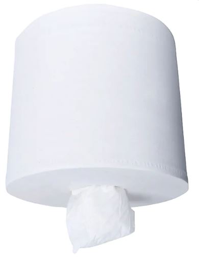 PAPER TOWELS, CENTER PULL, RENOWN, WHITE, 2-PLY, 519 FT/ROLL, 6 ROLLS/CT LARGE