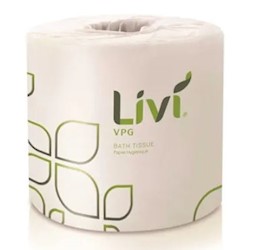 TOILET TISSUE, STANDARD ROLLS, 2-PLY, WHITE, 96 ROLLS/CT LARGE