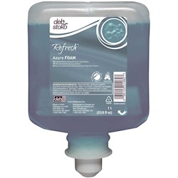 HAND SOAP, FOAM, DEB REFRESH AZURE, 1L CARTRIDGE, 6/CS LARGE