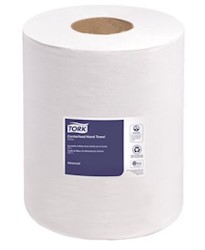 PAPER TOWELS, CENTER PULL, TORK ADVANCED, 2-PLY, SOFT, WHITE, 600 SHEETS/ROLL, 6 ROLLS/CT LARGE