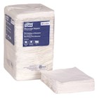 NAPKINS, WHITE, TORK UNIVERSAL, WITH OVERALL EMBOSS, 1/4 FOLD, BEVERAGE, 500 NAPKINS/PK, 8 PACKS/CT THUMBNAIL