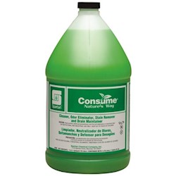 ODOR ABSORBER, ENZYME DIGESTANT, SPARTAN CONSUME, VANILLA SCENT, 1 GAL LARGE