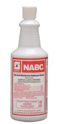 BATHROOM CLEANER, DISINFECTANT, SPARTAN, NABC, FLORAL SCENT, 1 QT, 12/CT MAIN