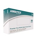 DISPOSABLE GLOVES, NITRILE, POWDER-FREE, AMBITEX SELECT, BLUE, 100/BX, 10BX/CS THUMBNAIL