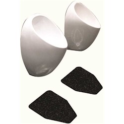 URINAL FLOOR MAT, WIZKID PRODUCTS, ANTIMICROBIAL, BLACK, 1/EA LARGE