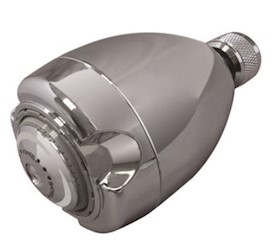 SHOWER HEAD, WALL MOUNT, 3-SPRAY, 2.7", NIAGARA CONSERVATION, CHROME LARGE