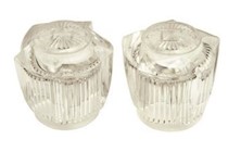 HANDLES, CLEAR, UNIVERSAL-FIT BATHROOM SINK DUAL-HANDLE SINKS, 1 PAIR, CLEAR THUMBNAIL