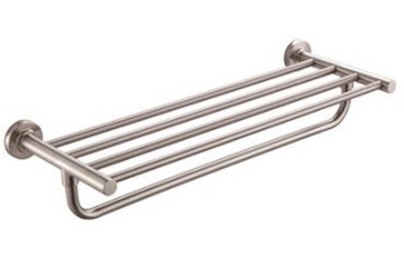 TOWEL BAR, RACK WITH ONE HANGER BAR, 21 IN., PREMIER ESSEN, BRUSHED NICKEL LARGE