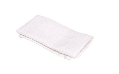 WASH CLOTH, WHTE, OXFORD SILVER COLLECTION, 12" X 12", 300/CS LARGE