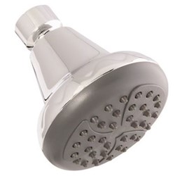 SHOWER HEAD, WALL MOUNT, 1-SPRAY, 3.3", CHROME LARGE