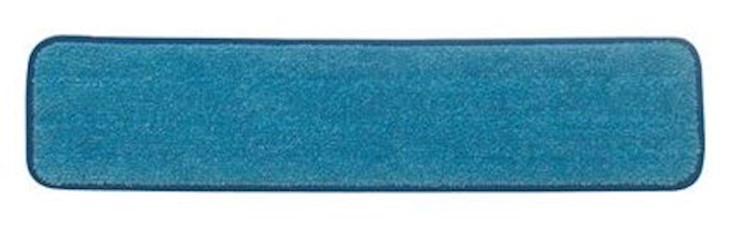 DAMP ROOM FLAT MOP HEAD, RUBBERMAID, HYGEN 24", BLUE MICROFIBER LARGE