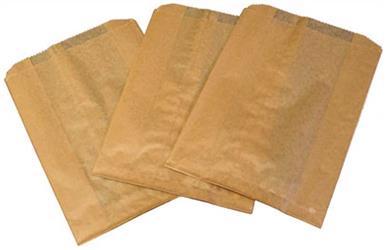 KRAFT WAXED LINERS, 7-1/2IN X 3-1/2IN X 10IN, HOSPECO, 500/CS LARGE