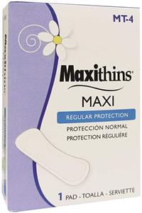 FEMININE NAPKINS, MAXITHIN, VENDING BOX, HOSPITAL SPECIALTY, 250/CS MAIN