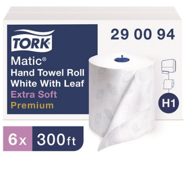 PAPER TOWELS, HARDWOUND, EXTRA SOFT, 2-PLY, 379 SHEETS/ROLL, 6 ROLLS/CT LARGE
