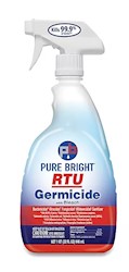 CLEANER, SANITIZING GERMICIDE WITH BLEACH, PURE BRIGHT, FOOD SERVICE SAFE, 32 OZ., 9/CT LARGE