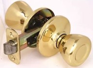 DOOR KNOB, BRASS, KWIKSET TYLO, ANSI GRADE 3 THUMBNAIL