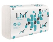 PAPER TOWELS, MULTIFOLD, WHITE, LIVI PREMIUM EMBOSSING, 9.45" x 9.06", 4000/CT THUMBNAIL