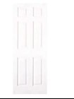 DOOR SLAB, PRIMED WHITE, HOLLOW CORE, INTERIOR, TEXTURED, 6-PANEL, MASONITE, 30" X 80" THUMBNAIL