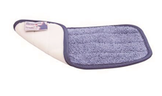 Renown 11 in. Blue Microfiber Wall And Stair Flat Mop Pad (3-Pack) THUMBNAIL