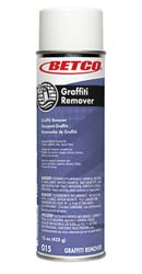 Graffiti Remover, Aerosol, Betco, 15 oz, 12/Ct LARGE