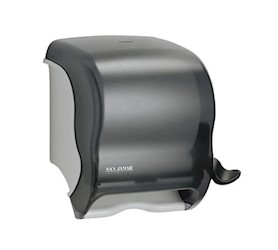 DISPENSER, HARDWOUND TOWEL, PEARL BLACK, SAN JAMAR "ELEMENT" LARGE