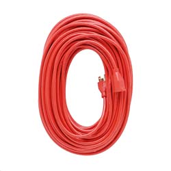 EXTENSION CORD, FELLOWES, HEAVY-DUTY, ORANGE, 50' LARGE