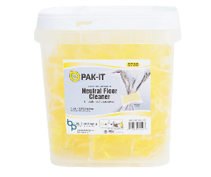 FLOOR CLEANER, NEUTRAL, PAK-IT, LAVENDER SCENT, YELLOW, 100/CS LARGE
