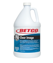 GLASS CLEANER, CLEAR IMAGE, UNSCENTED,  BETCO, 1 GALLON, PACK OF 4 LARGE