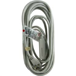 EXTENSION CORD, GE, 3-OUTLET, GRAY, 25' LARGE