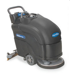 AUTO SCRUBBER, 20", POWR-FLITE, PREDATOR BATTERY SCRUBBER W/PAD DRIVER, BATTERIES & CHARGER LARGE