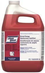 SANITIZER, BROAD RANGE QUATERNARY CLOSED LOOP WITH TEST STRIP, CLEAN QUICK, 1 GAL LARGE