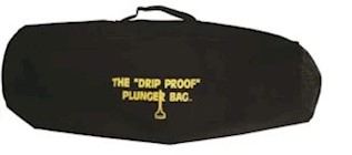 PLUNGER BAG, ZIPPERED, C & R ENTERPRISES, BLACK FABRIC, 27" THUMBNAIL