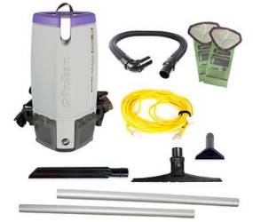 Vacuum, Backpack, 10 Qt., SuperCoach Pro, w/15" Carpet Sidewinder Kit 106820 LARGE