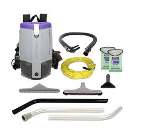 BACKPACK VACUUM, SUPER COACH PRO 6, 6 QT, WITH REMEDIATION TOOL KIT LARGE