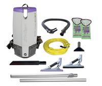 BACKPACK VACUUM, 10 QT, SUPER COACH PRO 10, WITH PRO BLADE HARD SURFACE AND CARPET TOOL KIT MAIN