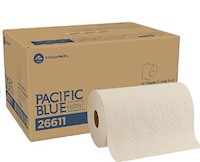 PAPER TOWELS, ULTRA HARDWOUND, PACIFIC BLUE, 1-PLY, 6 ROLLS/CT (26611) MAIN