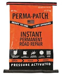 ASPHALT REPAIR, PERMA-PATCH, INSTANT PERMANENT ROAD REPAIR, 60 LBS LARGE